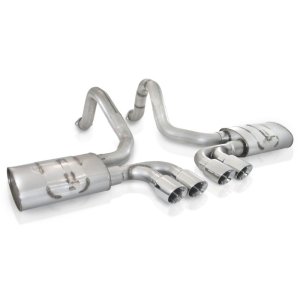 Chevrolet Corvette Performance Exhaust - Rear - Stainless Works - Cat Back - `97-`04